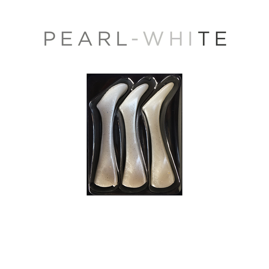 Headbanger Shad 9" Replacement Tails - Pearl White