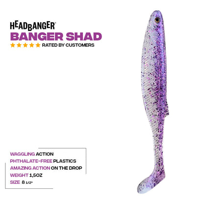 Headbanger BangerShad 8-1/2"