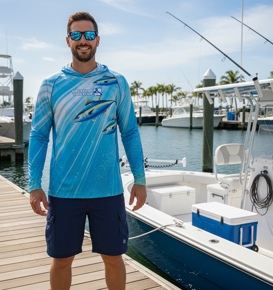 Men's Tuna Abyss UV Fishing Hoodie Gaiter