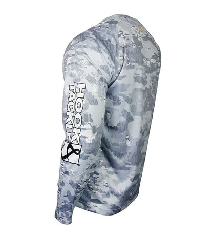Fractal Camo Waves UV Fishing Shirt (8-20)